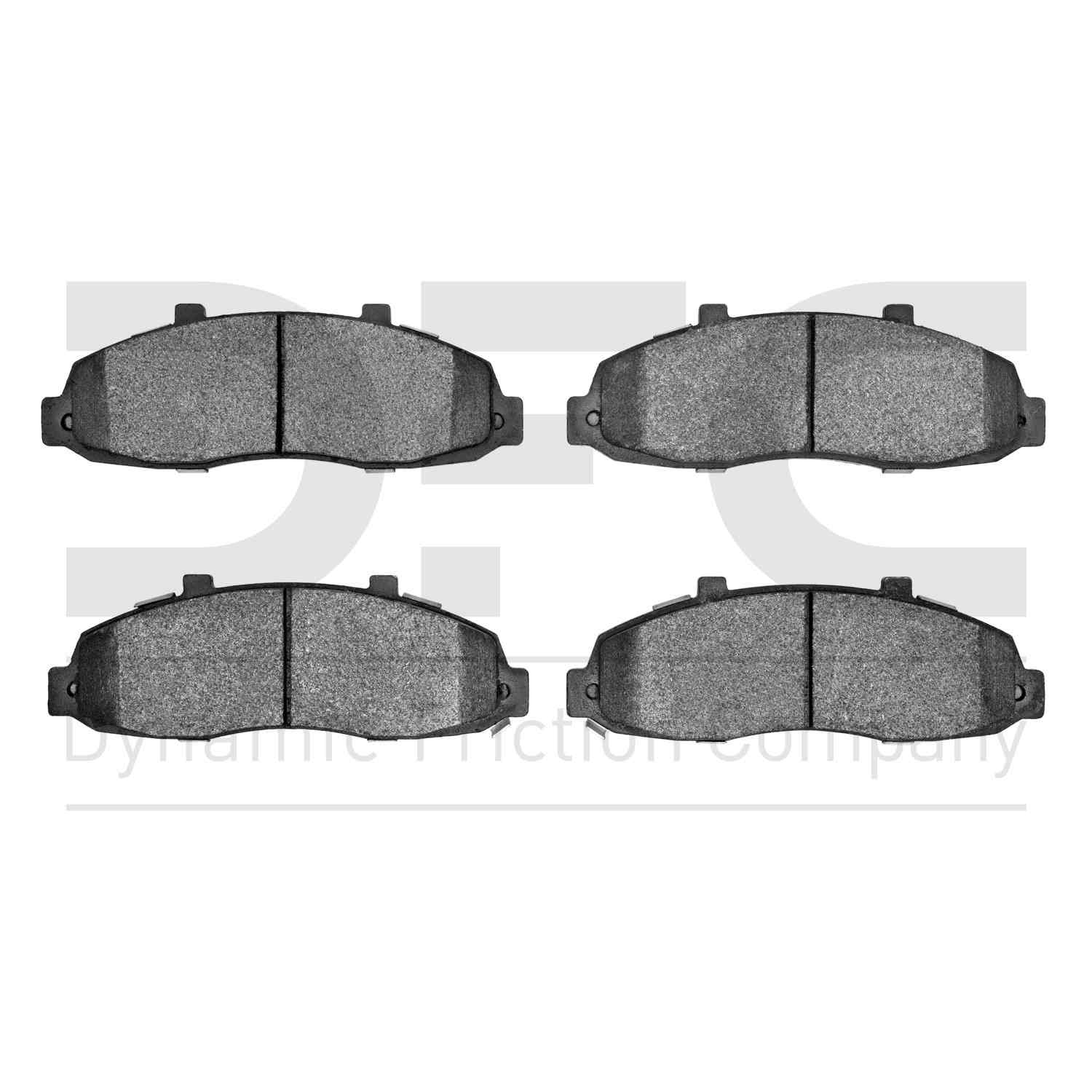 Dynamic Friction Company Disc Brake Pad Set  top view frsport 1552-0679-00