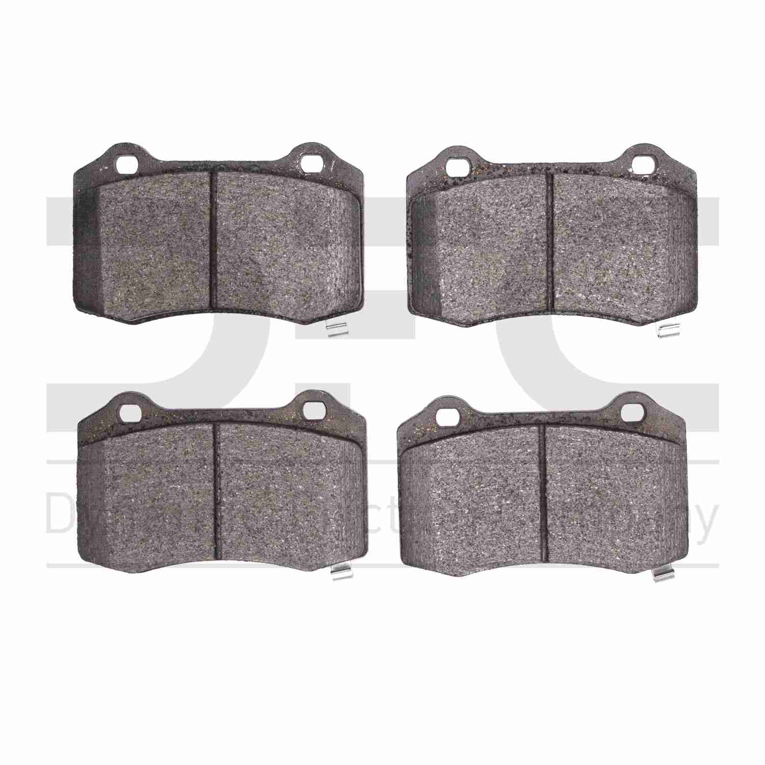 Dynamic Friction Company Disc Brake Pad Set  top view frsport 1552-1053-00