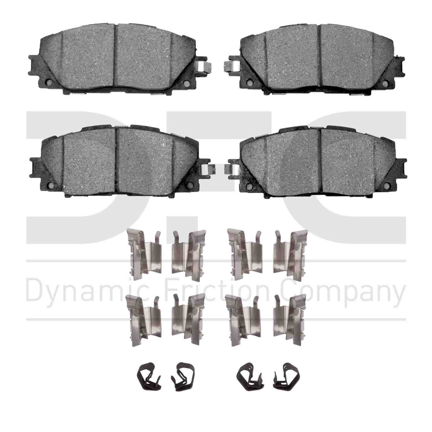 Dynamic Friction Company Disc Brake Pad Set  top view frsport 1552-1184-11