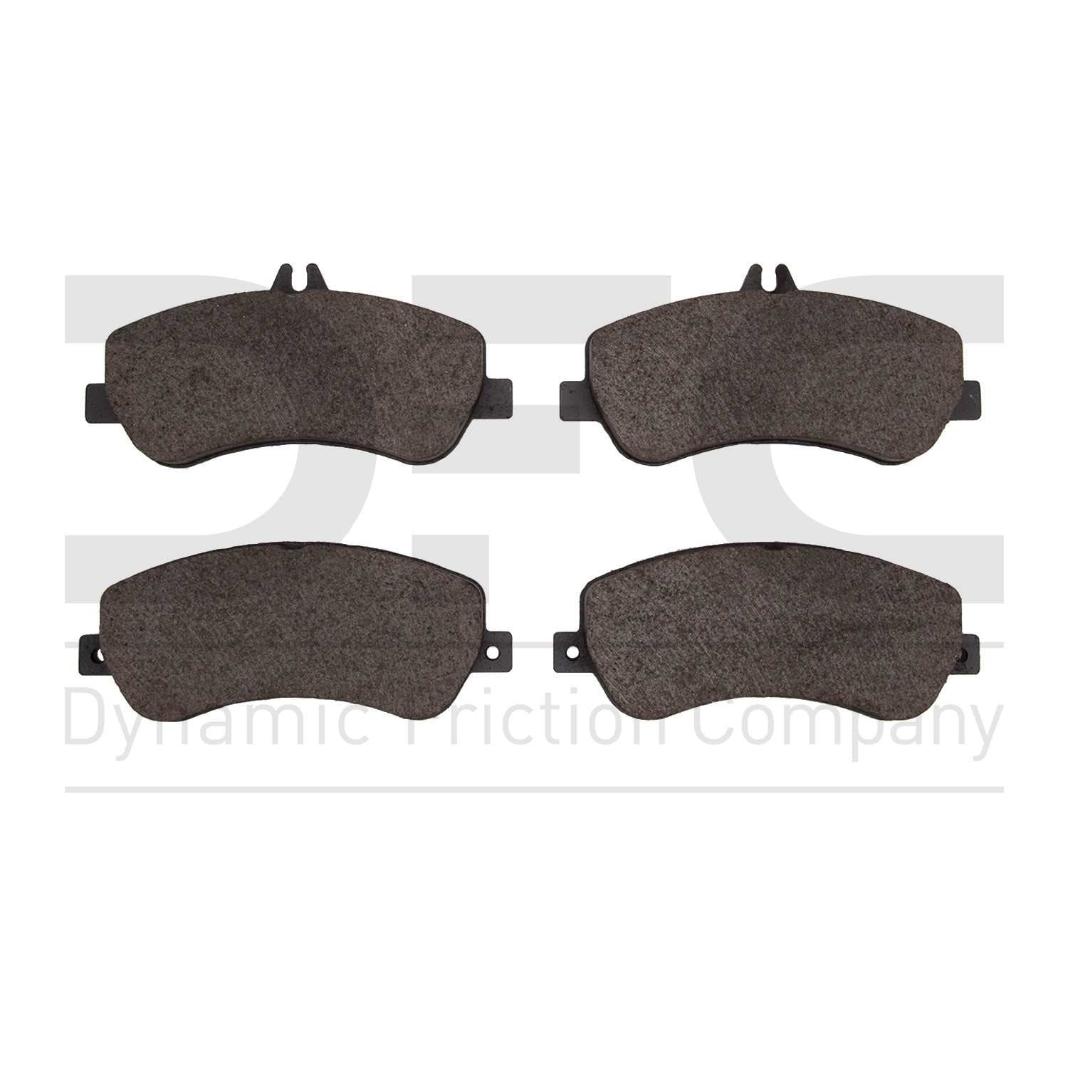 Dynamic Friction Company Disc Brake Pad Set  top view frsport 1552-1406-00