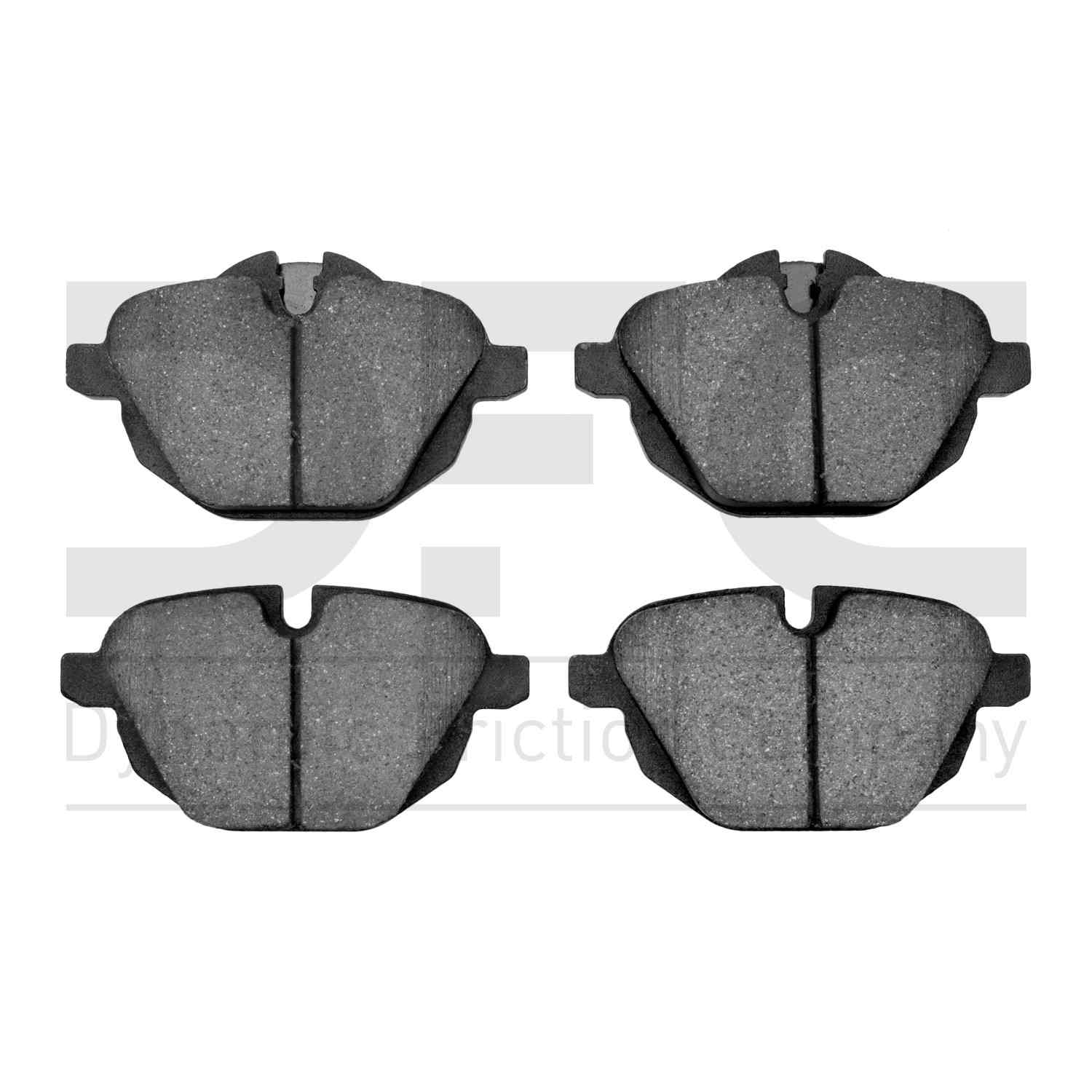 Dynamic Friction Company Disc Brake Pad Set  top view frsport 1552-1473-00