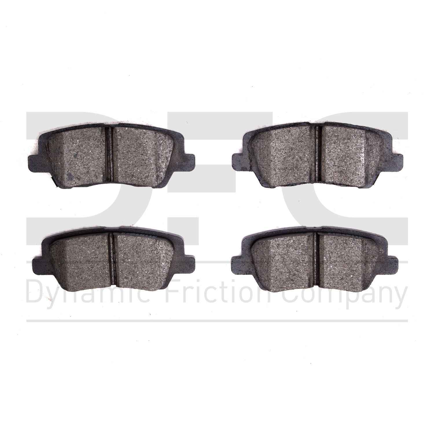 Dynamic Friction Company Disc Brake Pad Set  top view frsport 1552-1659-00