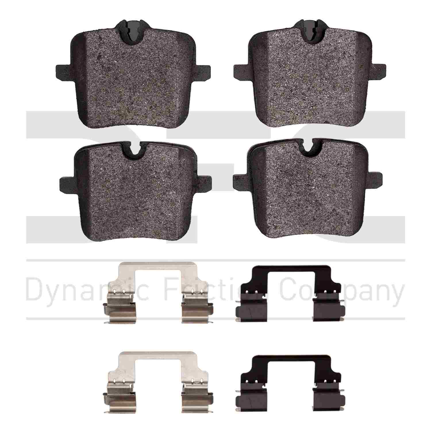 Dynamic Friction Company Disc Brake Pad Set  top view frsport 1552-2059-01