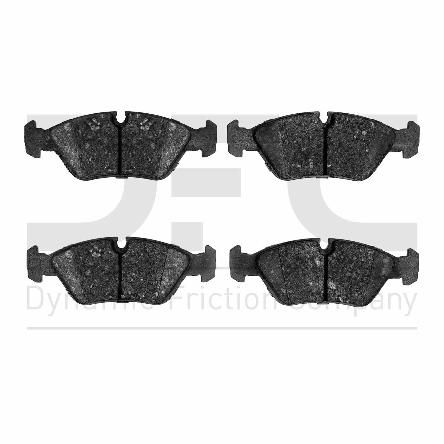 Dynamic Friction Company Disc Brake Pad Set  top view frsport 1600-0253-00