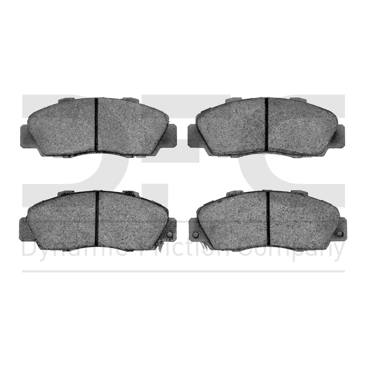 Dynamic Friction Company Disc Brake Pad Set  top view frsport 1600-0503-00