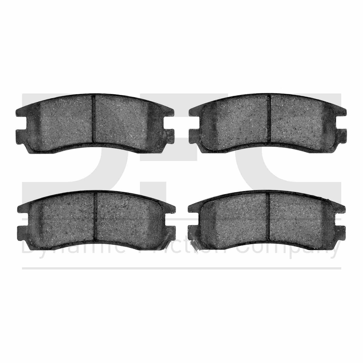 Dynamic Friction Company Disc Brake Pad Set  top view frsport 1600-0698-00