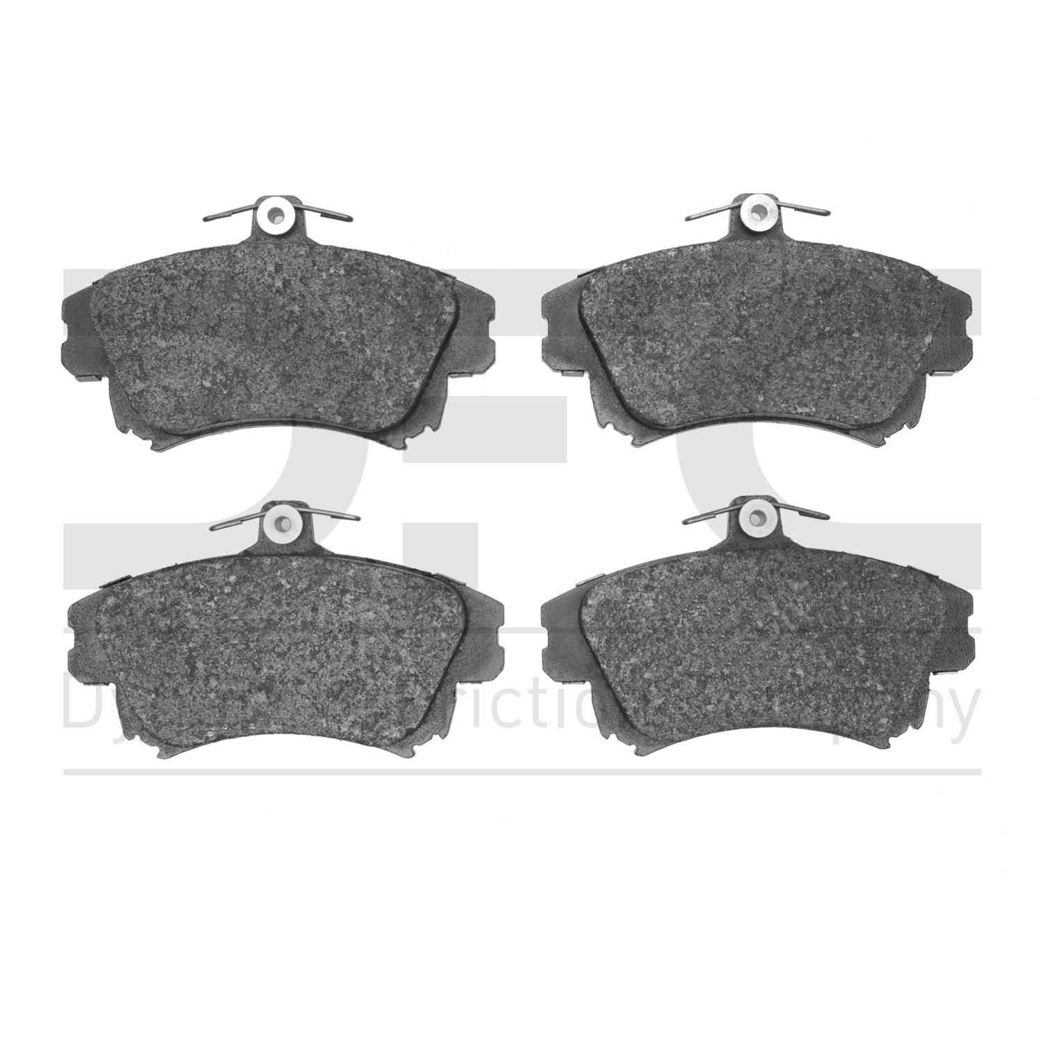 Dynamic Friction Company Disc Brake Pad Set  top view frsport 1600-0837-00