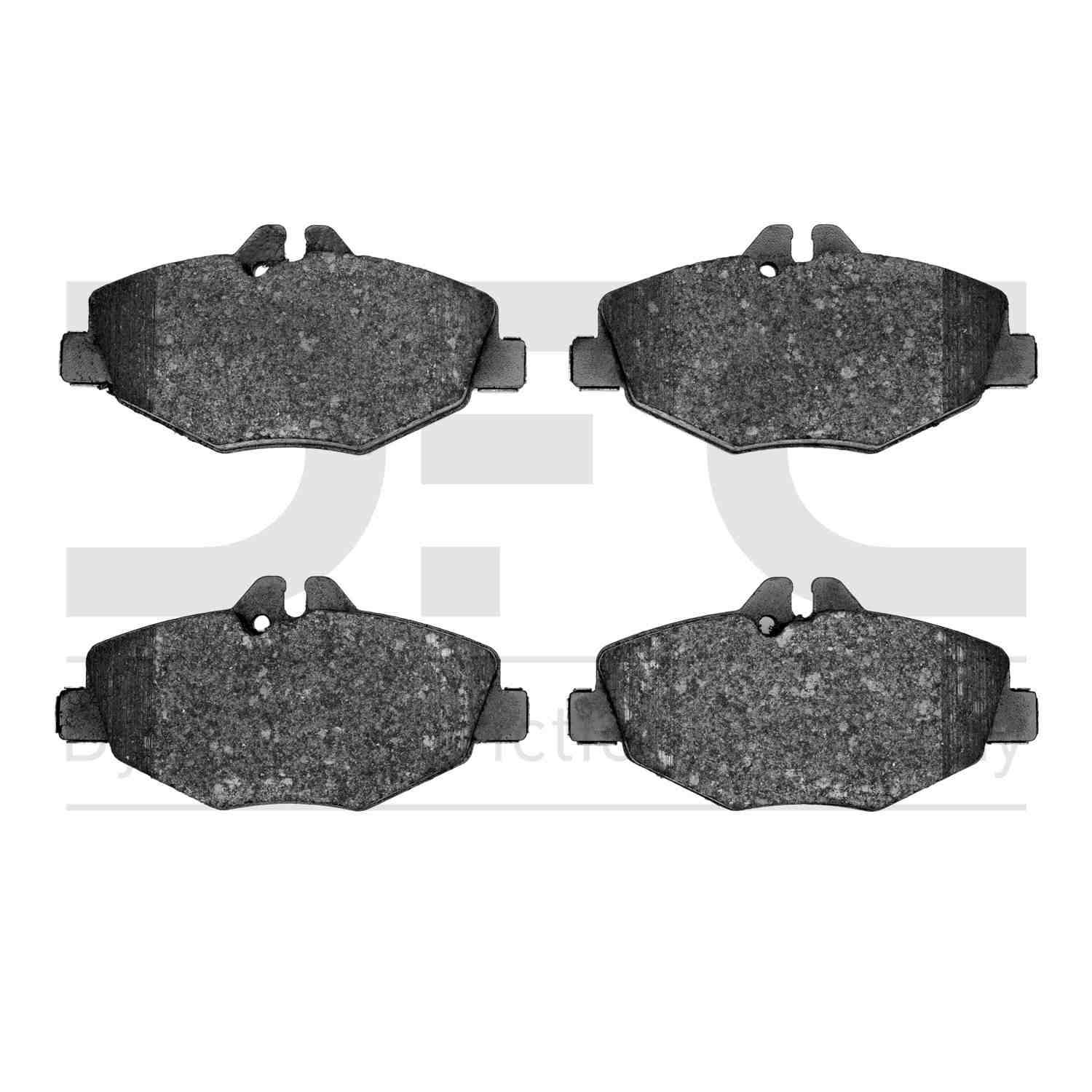 Dynamic Friction Company Disc Brake Pad Set  top view frsport 1600-0987-00