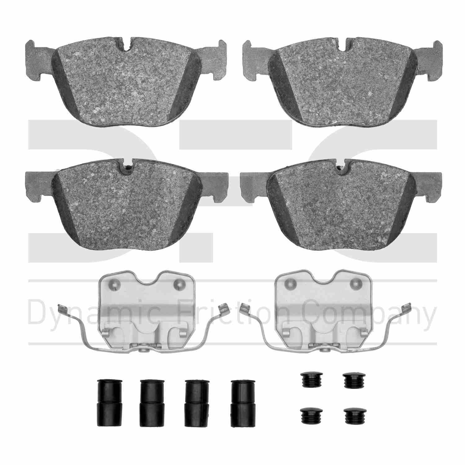 Dynamic Friction Company Disc Brake Pad Set  top view frsport 1600-1294-01