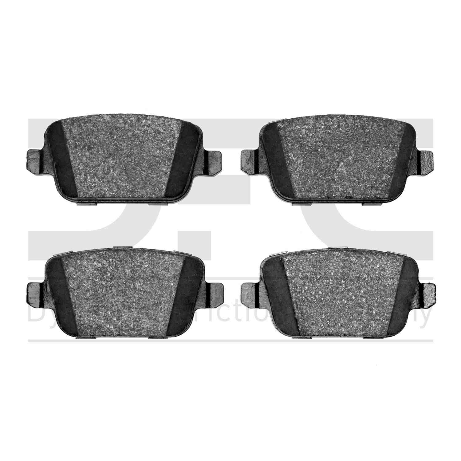 Dynamic Friction Company Disc Brake Pad Set  top view frsport 1600-1314-00