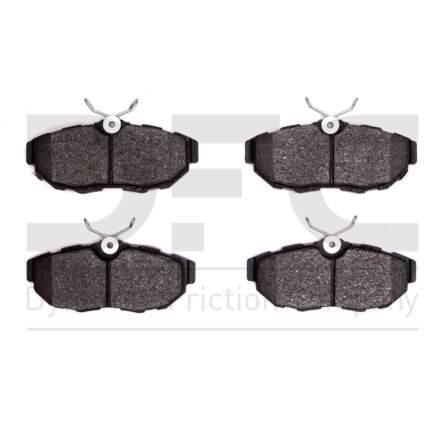 Dynamic Friction Company Disc Brake Pad Set  top view frsport 1600-1465-00