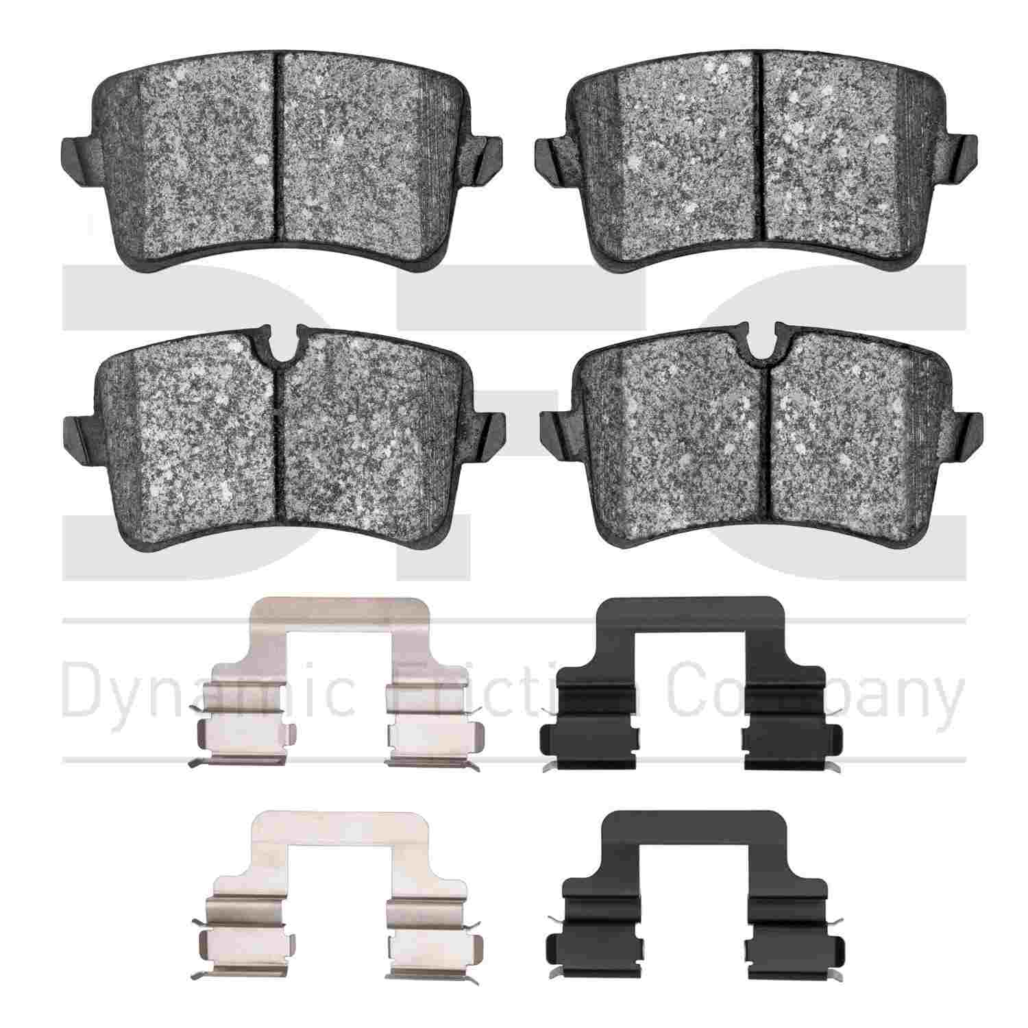 Dynamic Friction Company Disc Brake Pad Set  top view frsport 1600-1547-01