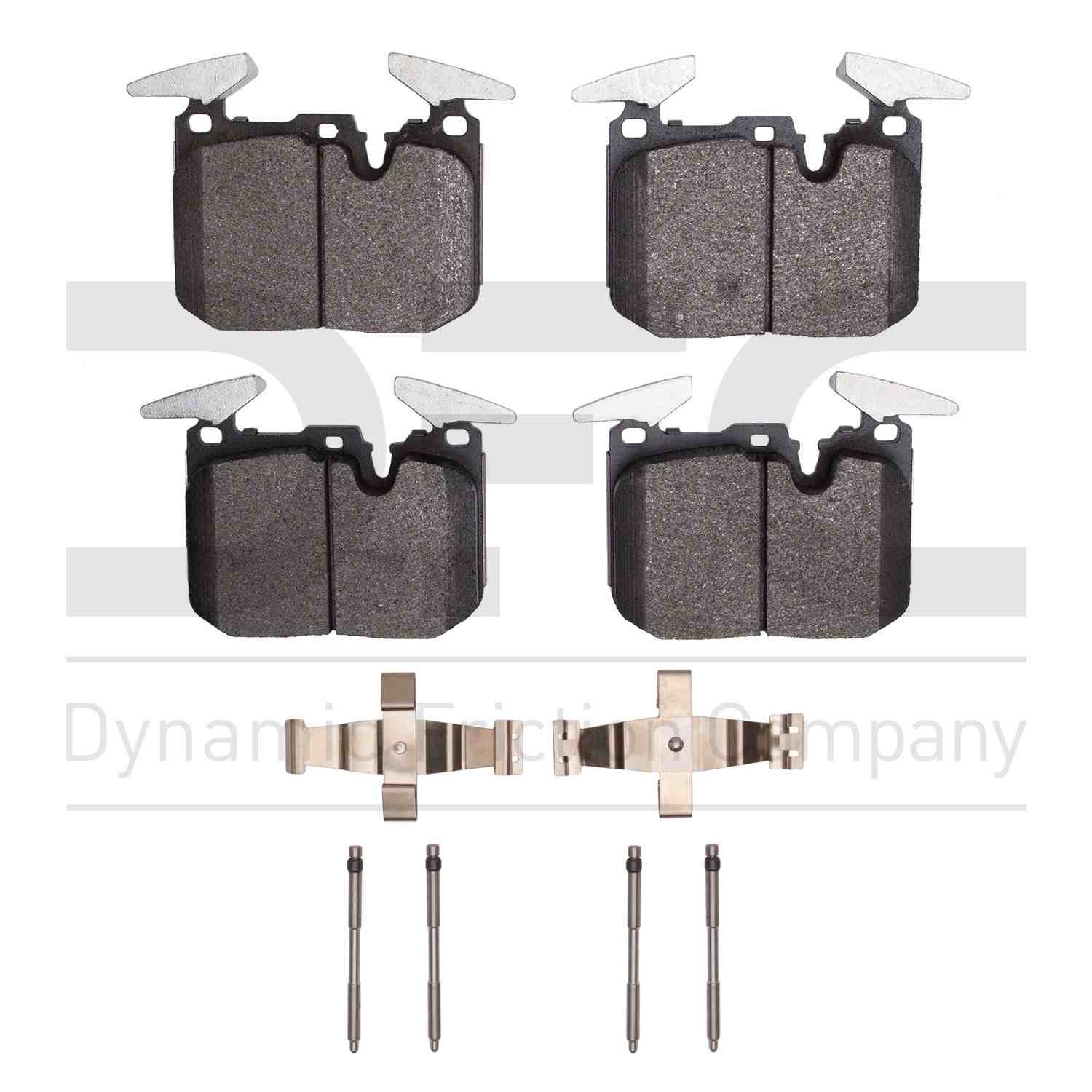 Dynamic Friction Company Disc Brake Pad Set  top view frsport 1600-1609-01