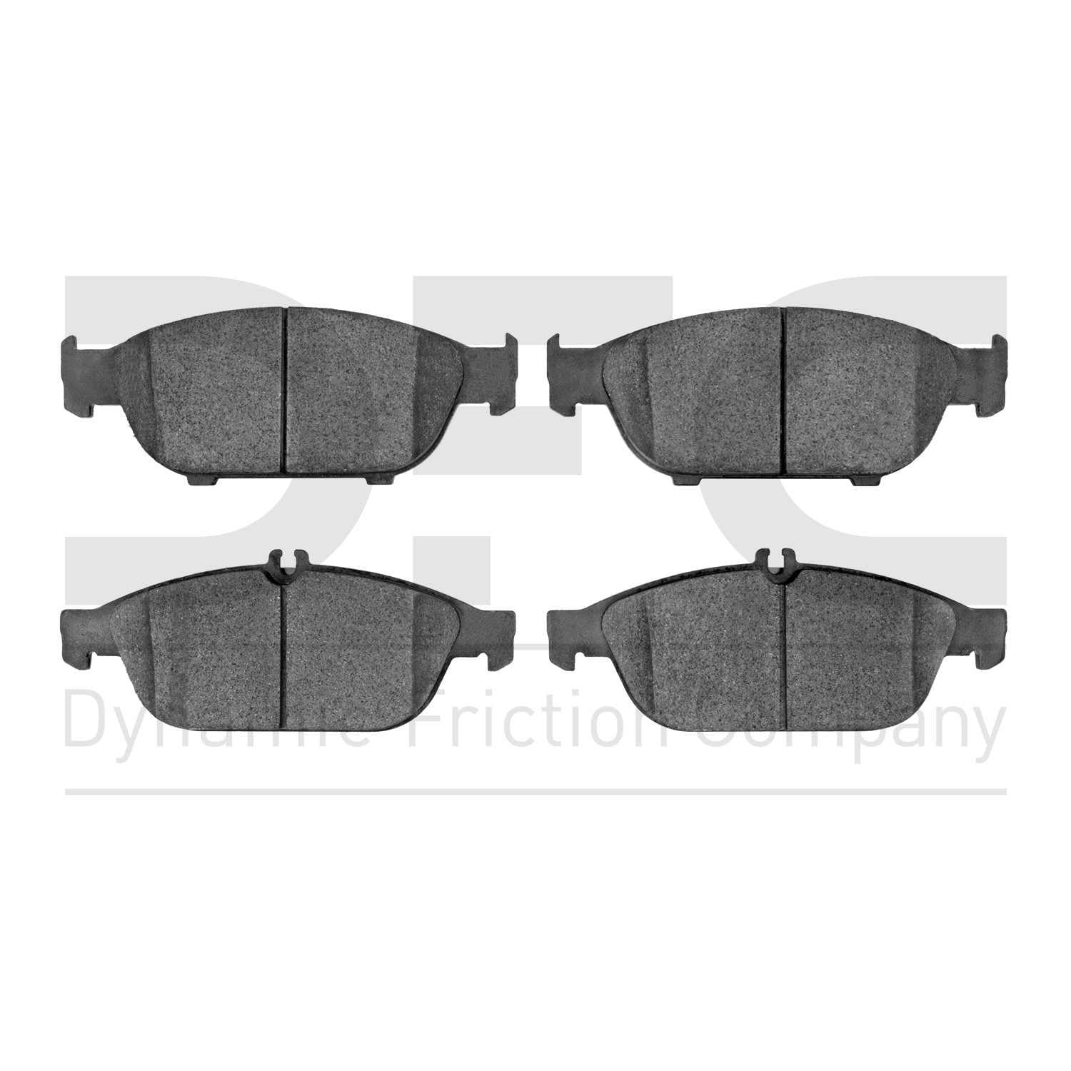 Dynamic Friction Company Disc Brake Pad Set  top view frsport 1600-1652-00