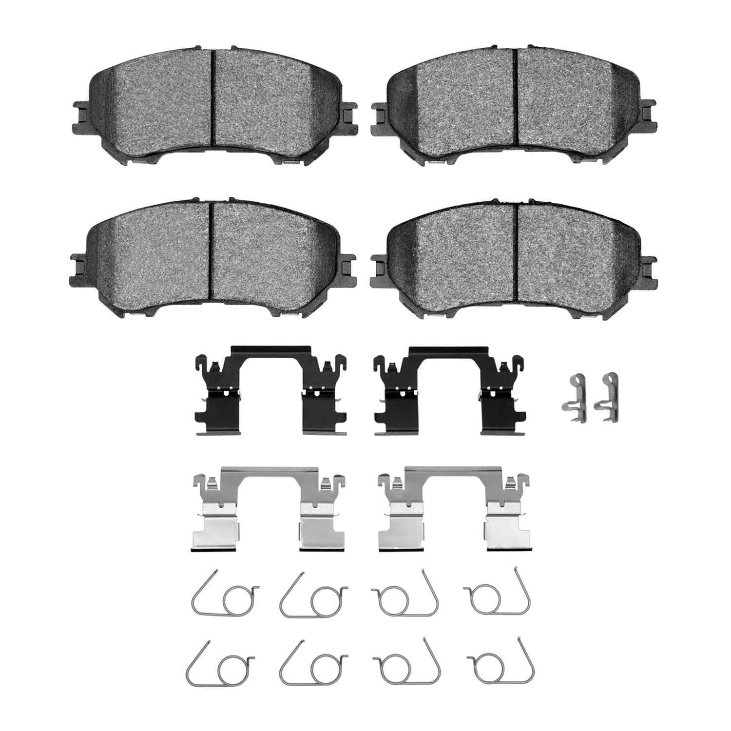 Dynamic Friction Company Disc Brake Pad Set  top view frsport 1600-1737-01