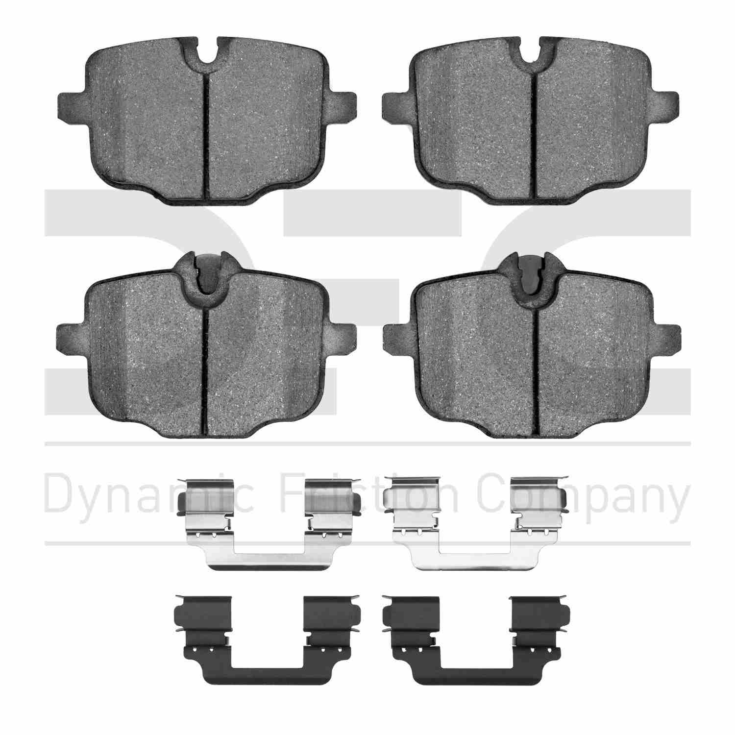 Dynamic Friction Company Disc Brake Pad Set  top view frsport 1600-1850-01