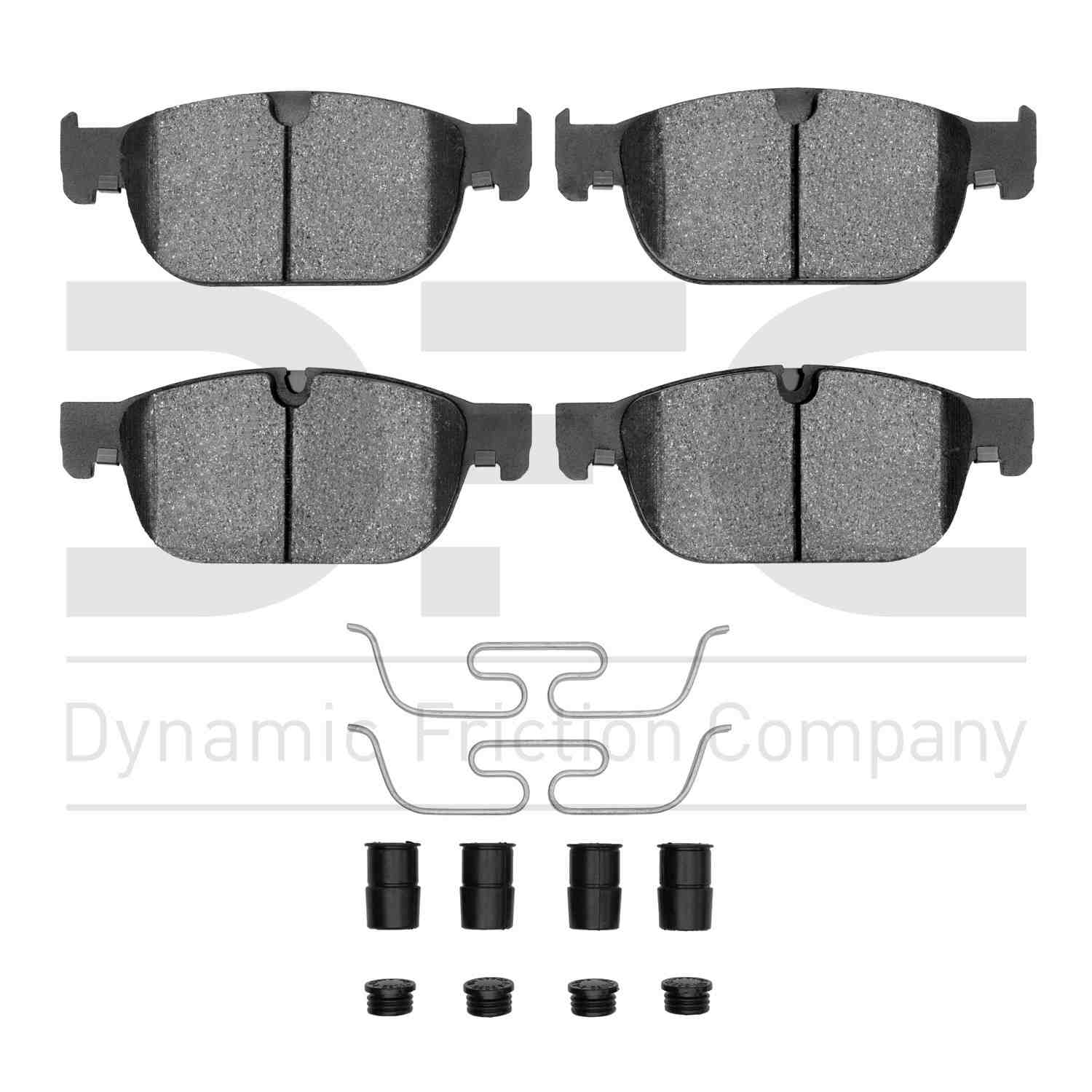 Dynamic Friction Company Disc Brake Pad Set  top view frsport 1600-1865-01