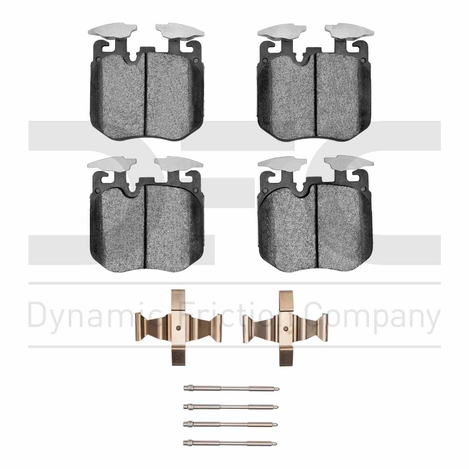 Dynamic Friction Company Disc Brake Pad Set  top view frsport 1600-1868-01