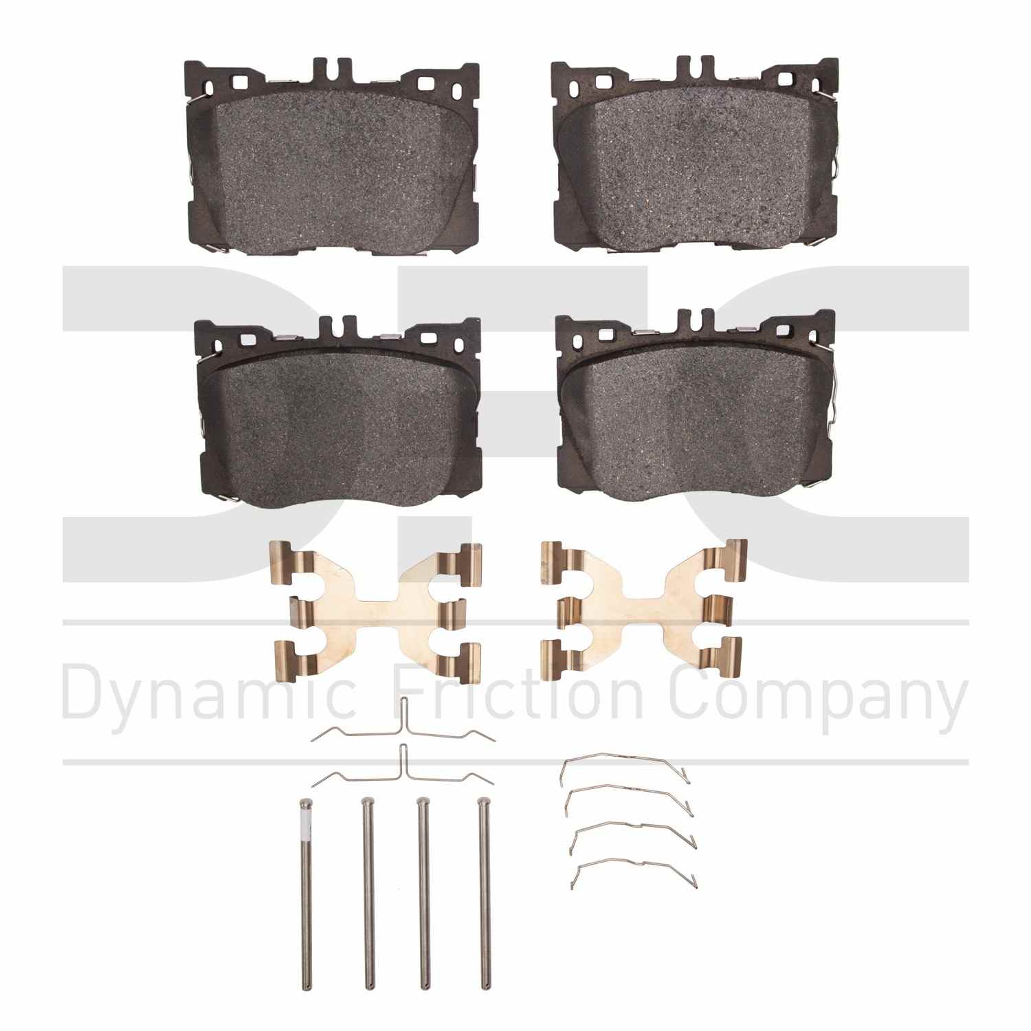 Dynamic Friction Company Disc Brake Pad Set  top view frsport 1600-1871-01