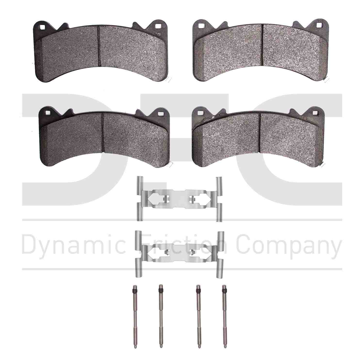 Dynamic Friction Company Disc Brake Pad Set  top view frsport 1600-1910-01