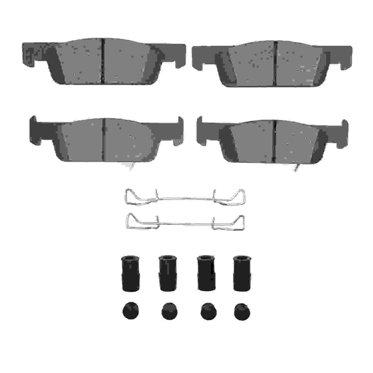 Dynamic Friction Company Disc Brake Pad Set  top view frsport 1600-1955-01