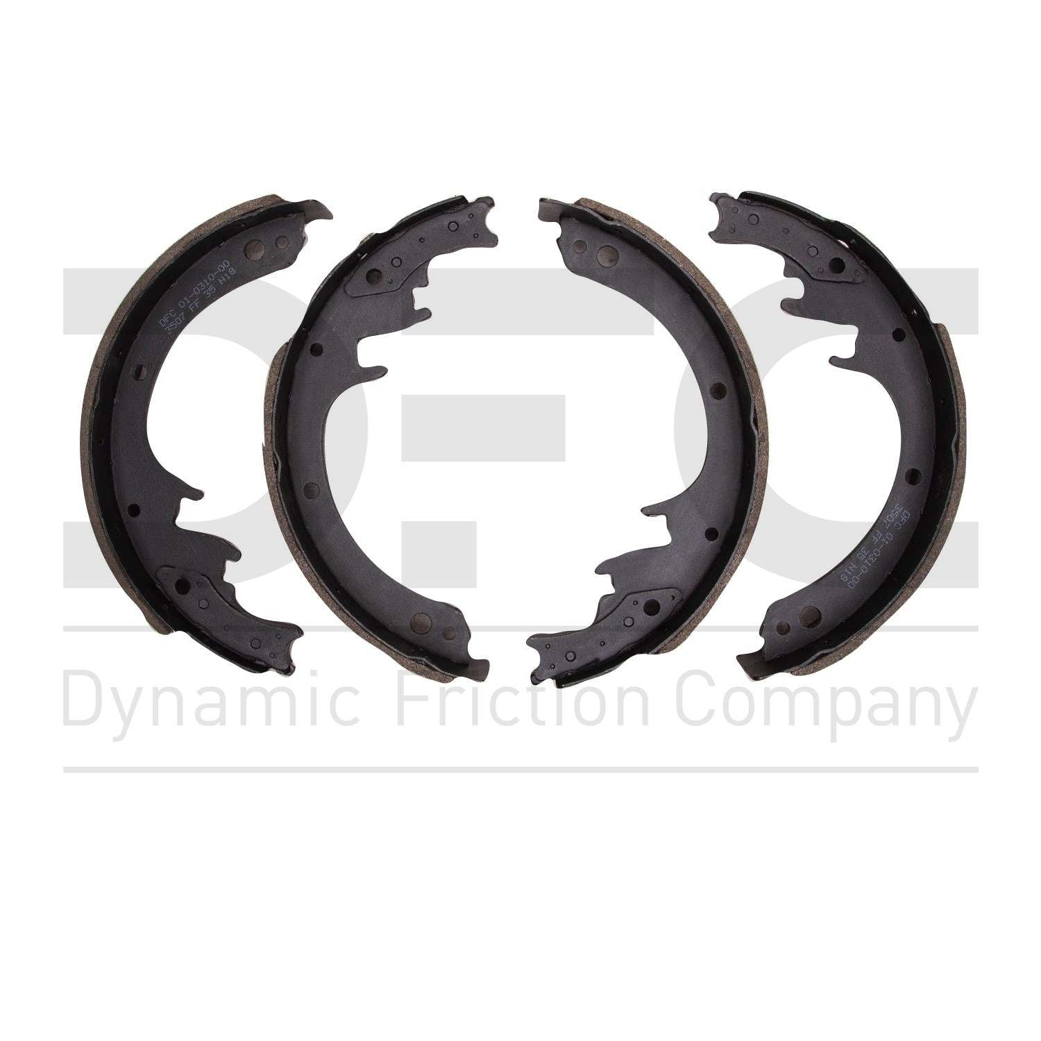 Dynamic Friction Company Drum Brake Shoe  top view frsport 1901-0310-00