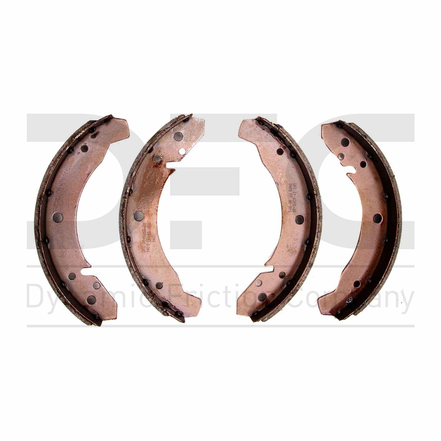 Dynamic Friction Company Drum Brake Shoe  top view frsport 1901-0315-00