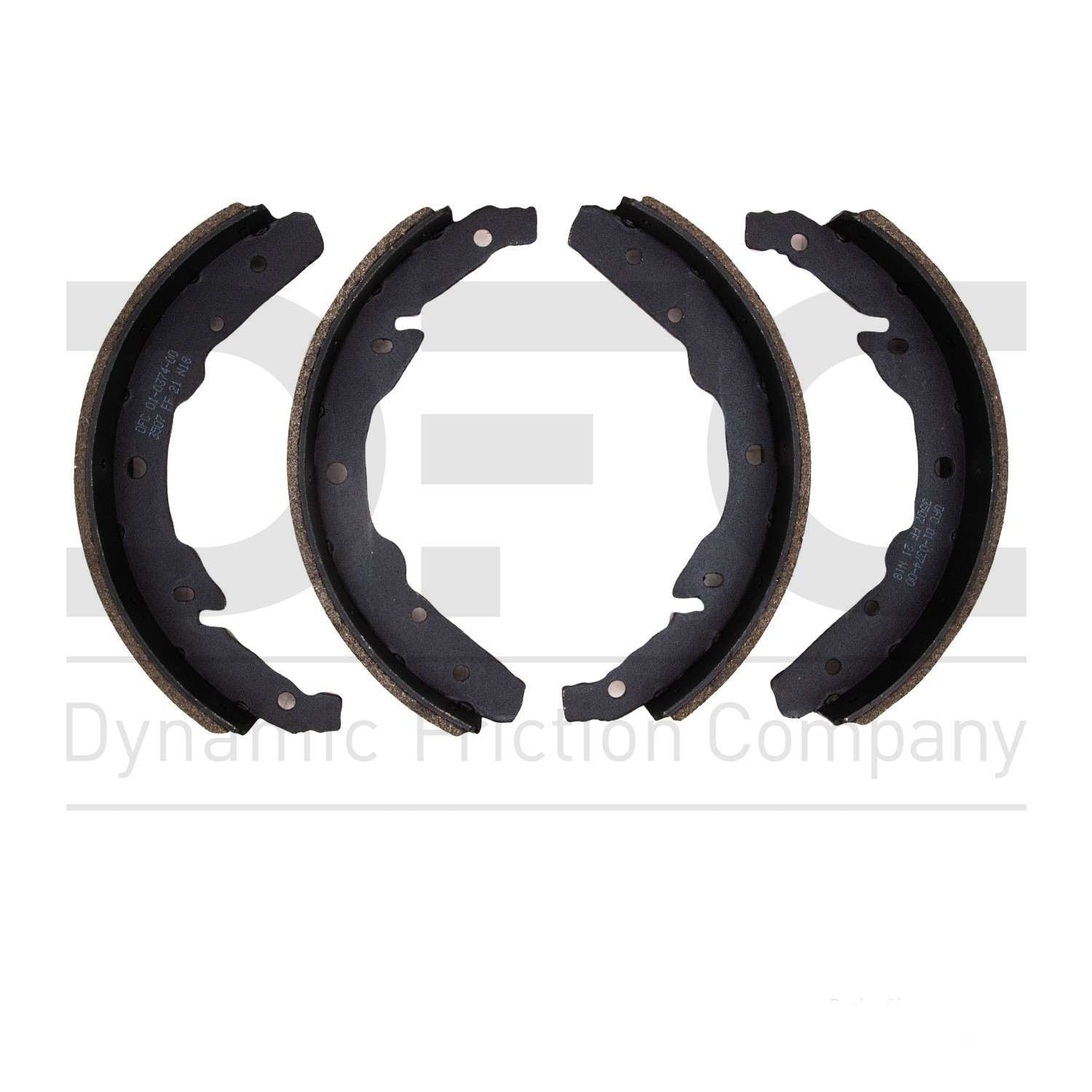 Dynamic Friction Company Drum Brake Shoe  top view frsport 1901-0374-00