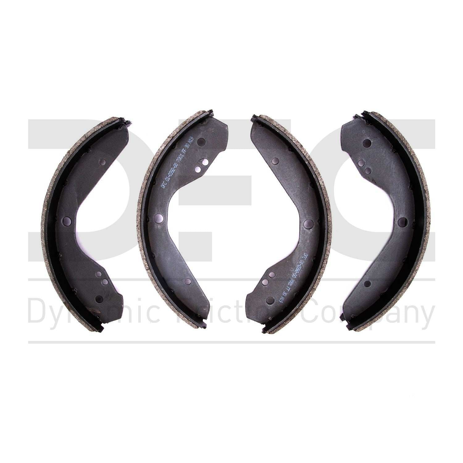 Dynamic Friction Company Drum Brake Shoe  top view frsport 1901-0392-00