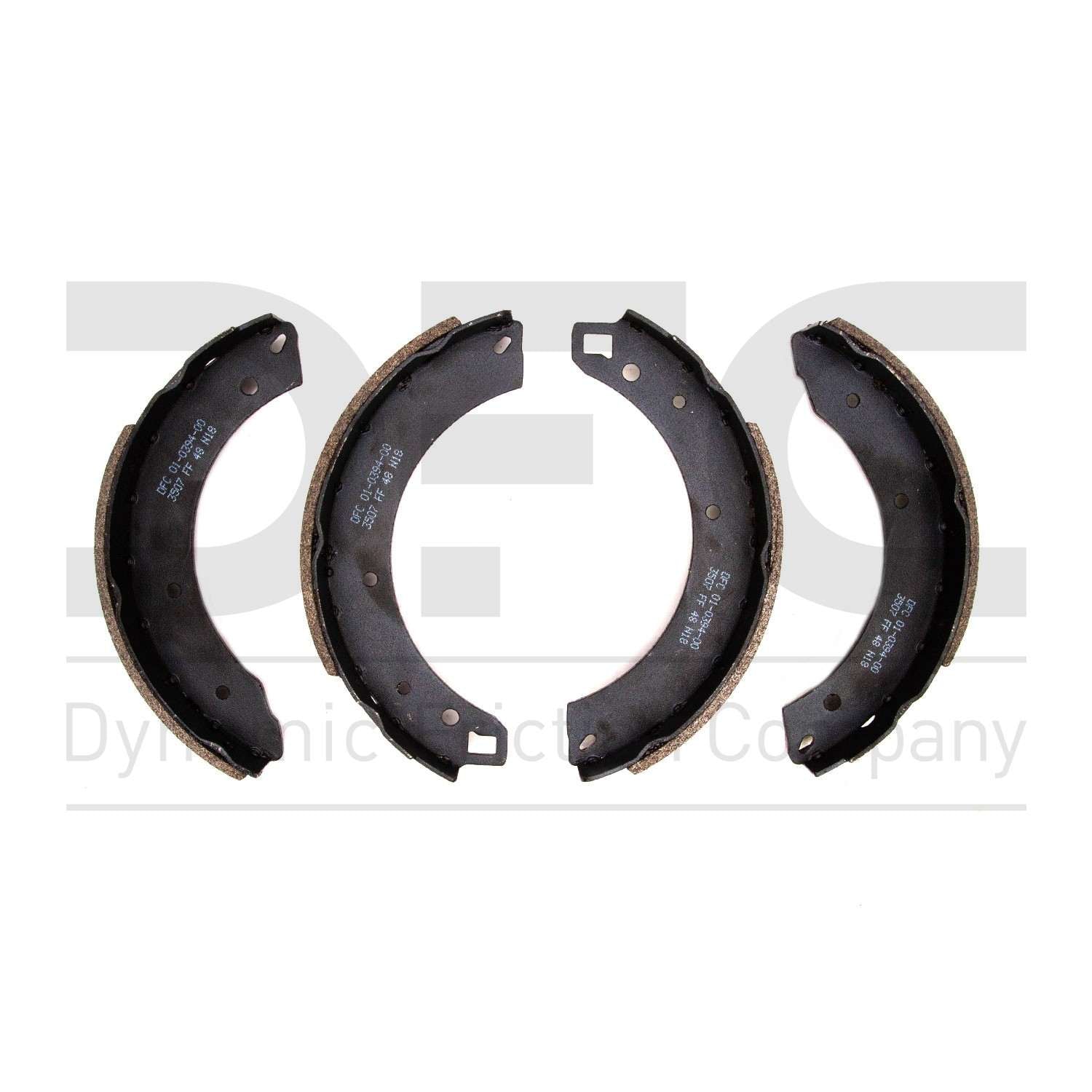 Dynamic Friction Company Drum Brake Shoe  top view frsport 1901-0394-00