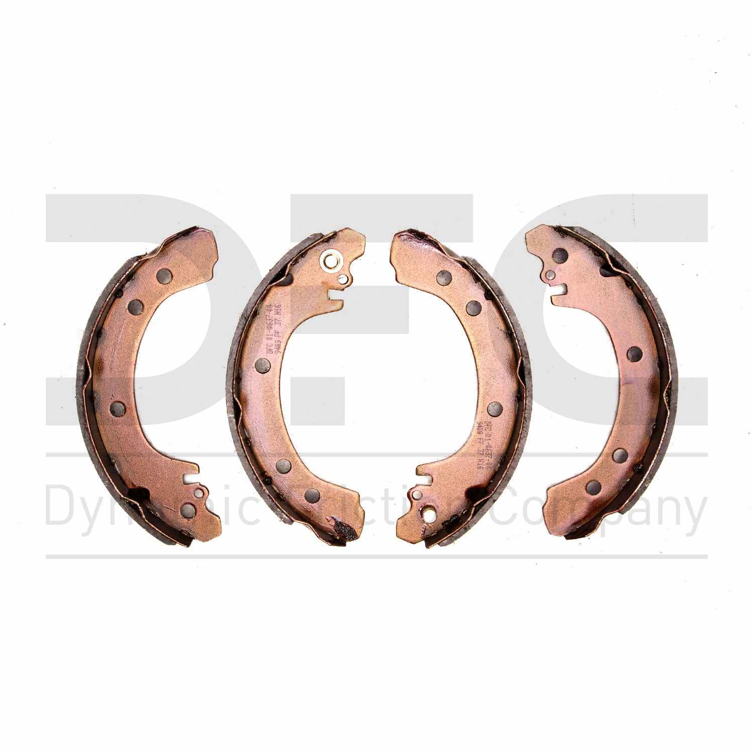 dynamic friction company drum brake shoe  frsport 1901-0637-00