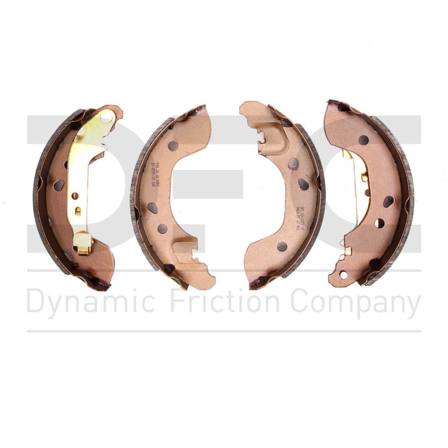 Dynamic Friction Company Drum Brake Shoe  top view frsport 1901-1020-10