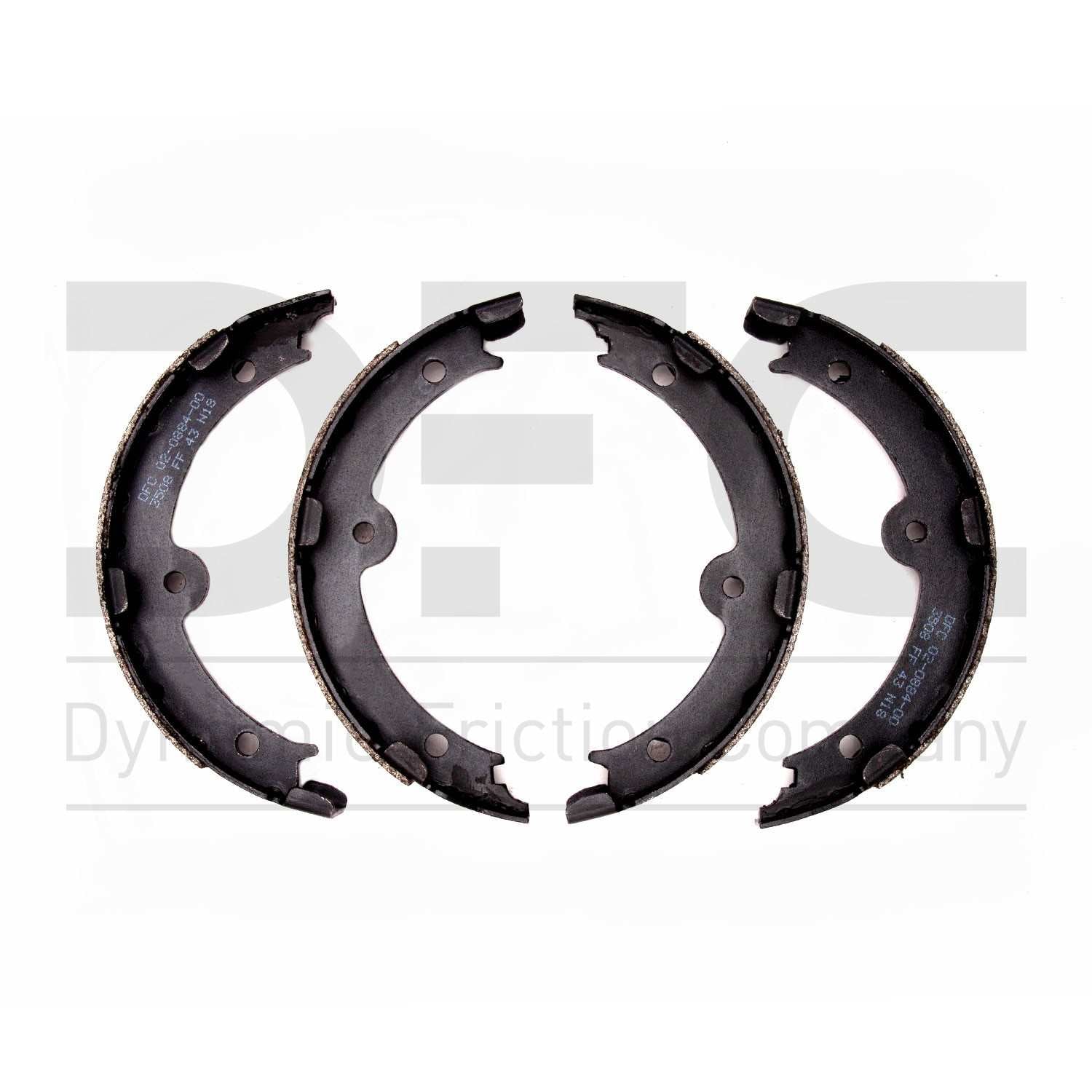 Dynamic Friction Company Drum Brake Shoe  top view frsport 1902-0884-00