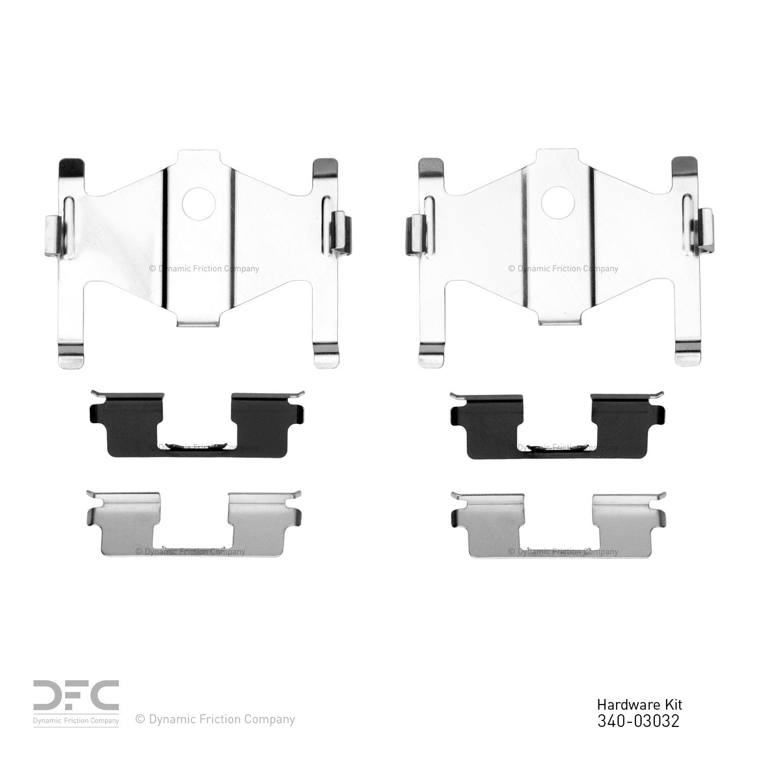 Dynamic Friction Company Disc Brake Hardware Kit  top view frsport 340-03032