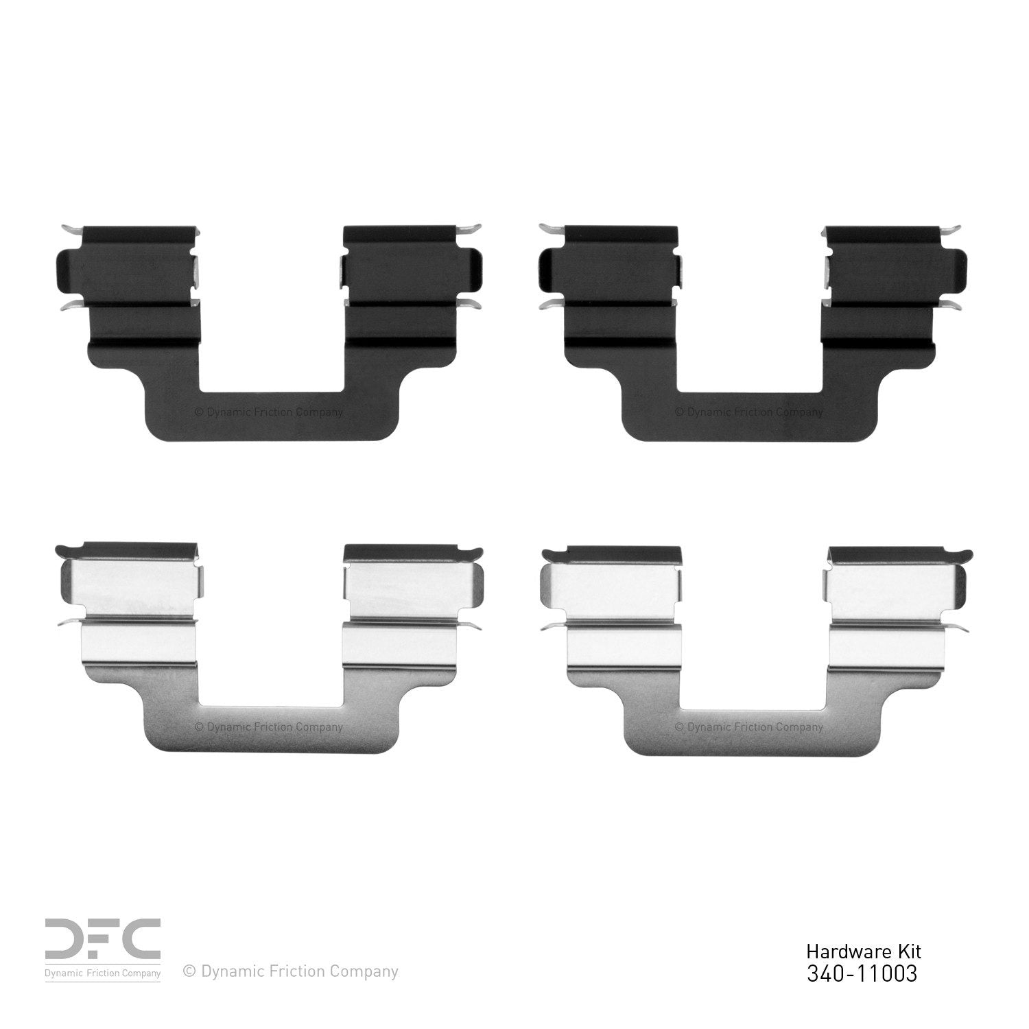 Dynamic Friction Company Disc Brake Hardware Kit  top view frsport 340-11003