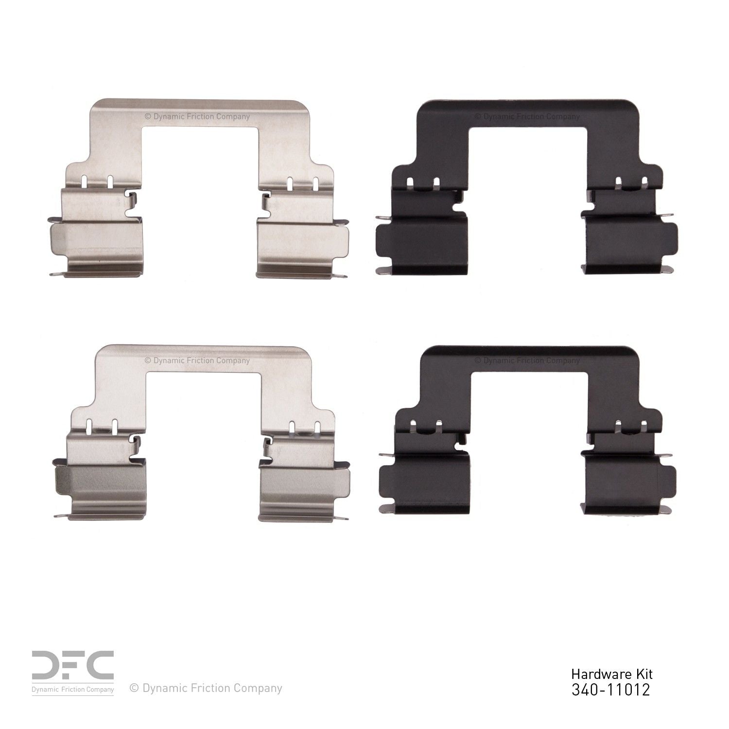 Dynamic Friction Company Disc Brake Hardware Kit  top view frsport 340-11012