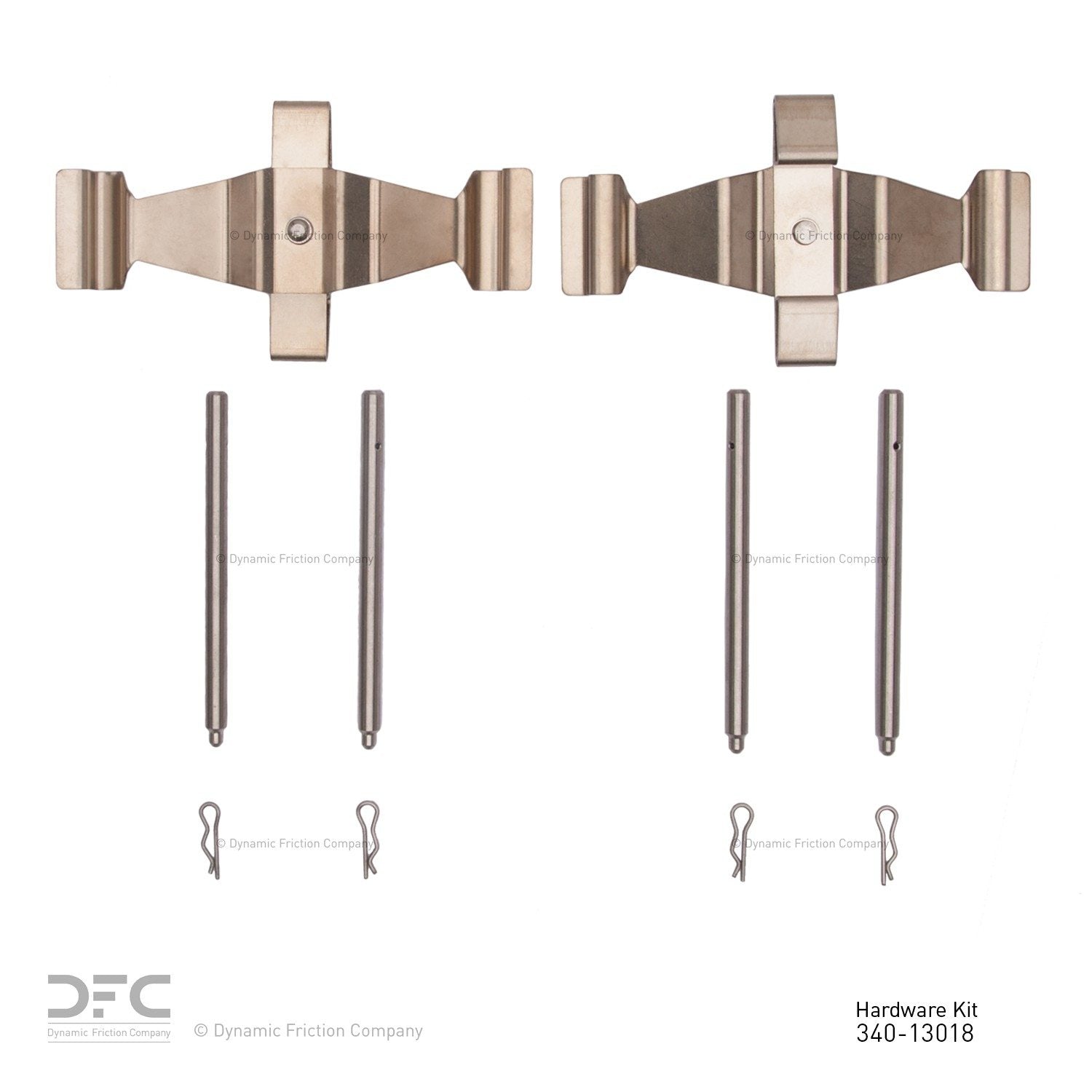 Dynamic Friction Company Disc Brake Hardware Kit  top view frsport 340-13018