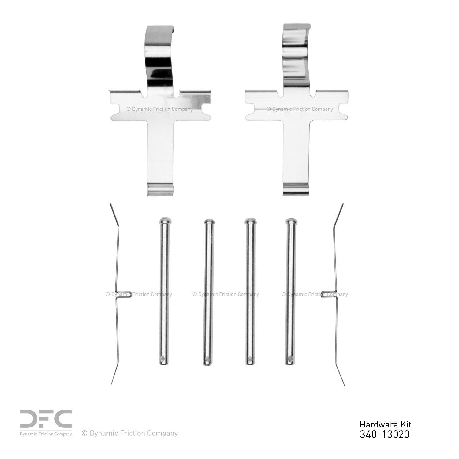 Dynamic Friction Company Disc Brake Hardware Kit  top view frsport 340-13020