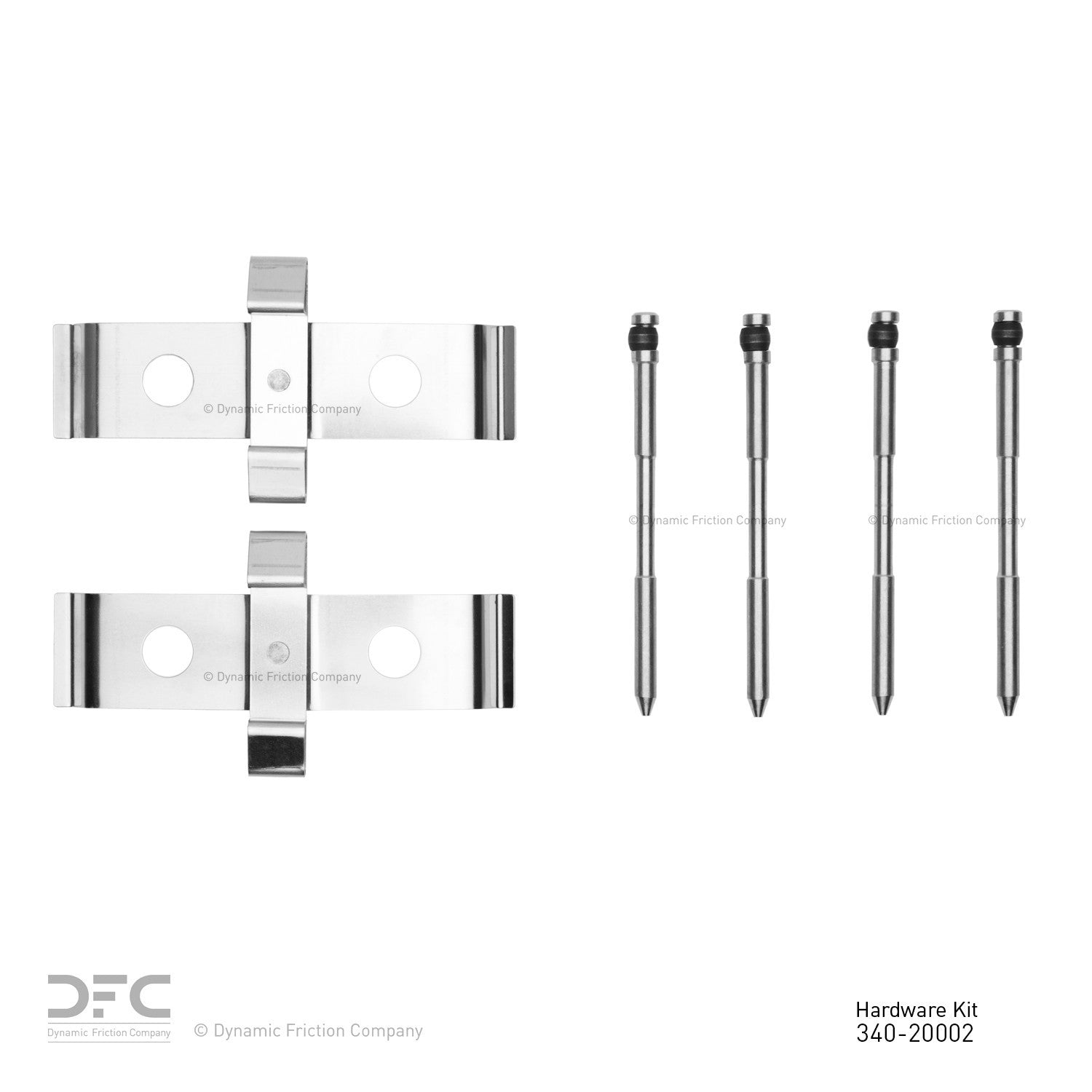 Dynamic Friction Company Disc Brake Hardware Kit  top view frsport 340-20002