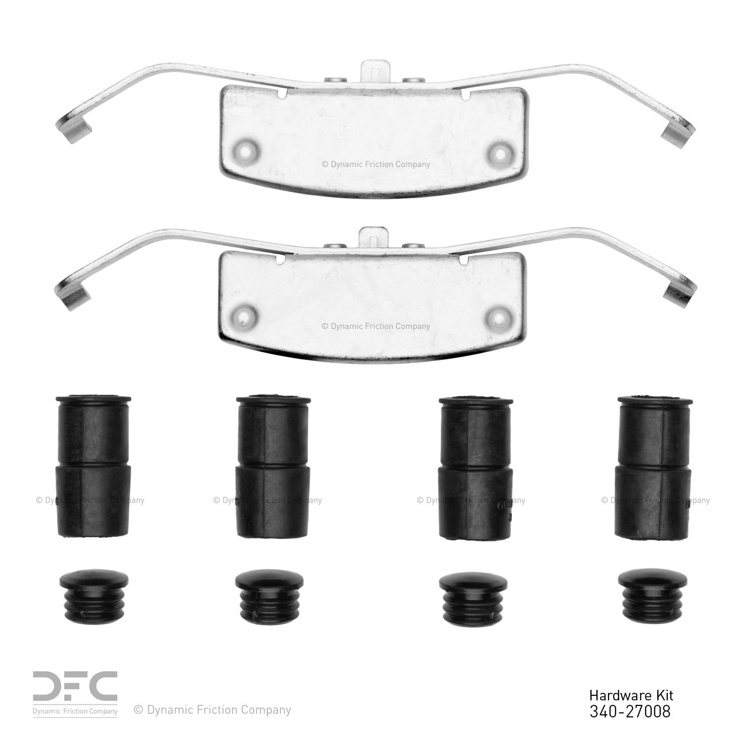 Dynamic Friction Company Disc Brake Hardware Kit  top view frsport 340-27008