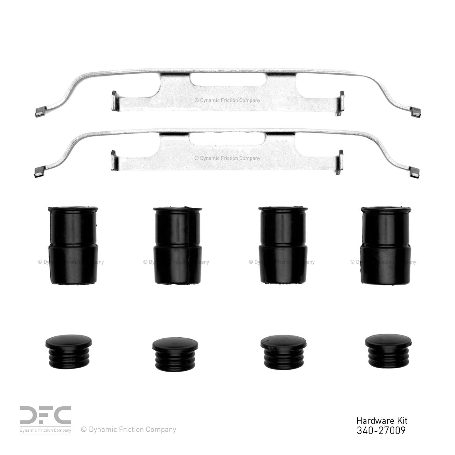 Dynamic Friction Company Disc Brake Hardware Kit  top view frsport 340-27009