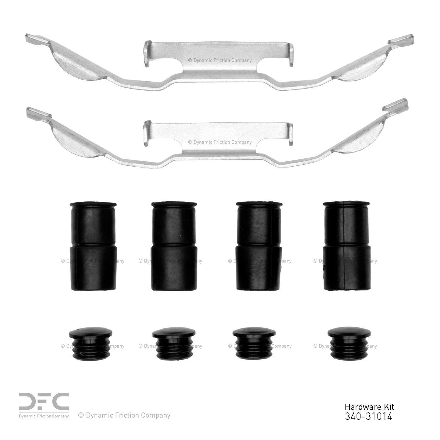 Dynamic Friction Company Disc Brake Hardware Kit  top view frsport 340-31014