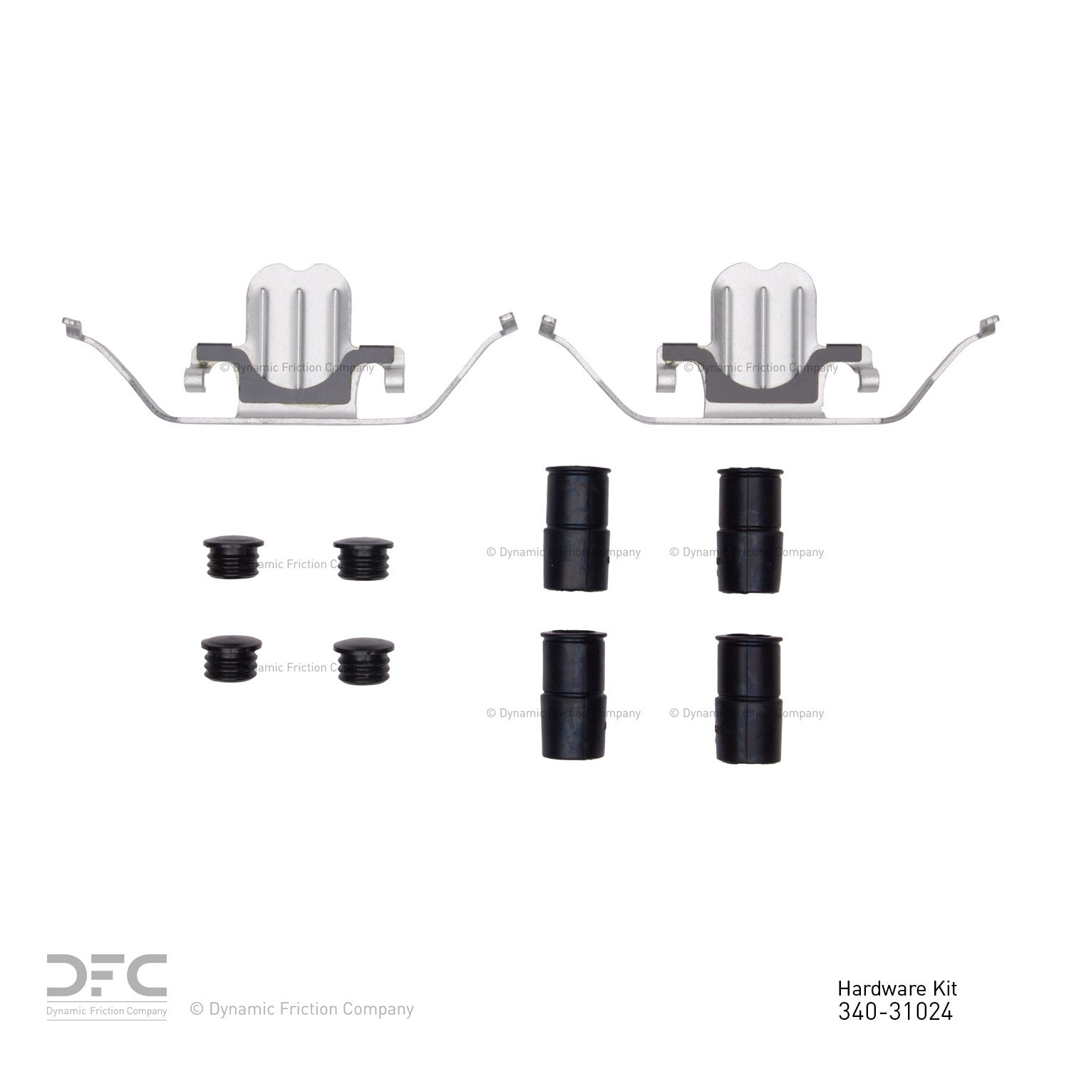 Dynamic Friction Company Disc Brake Hardware Kit  top view frsport 340-31024