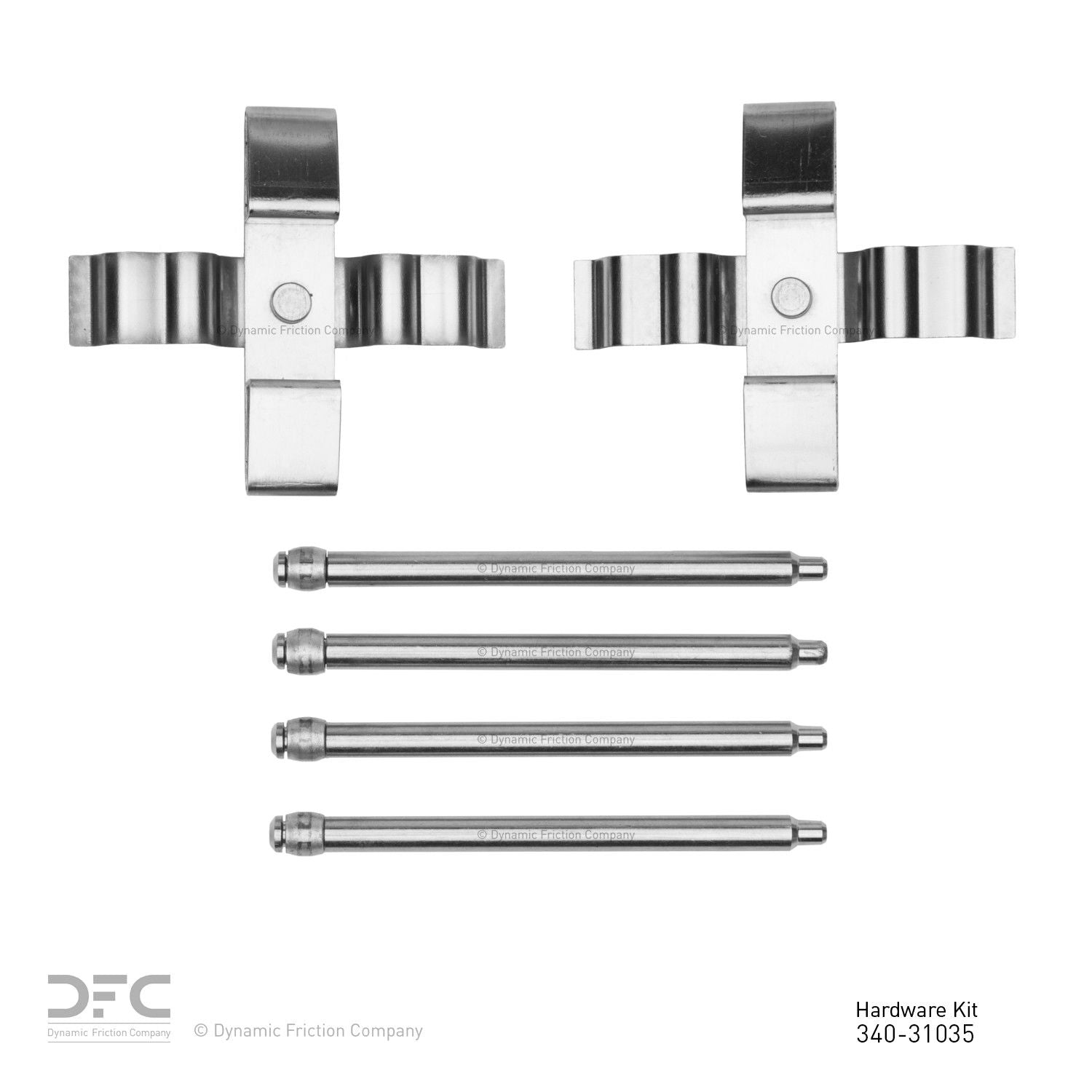 Dynamic Friction Company Disc Brake Hardware Kit  top view frsport 340-31035