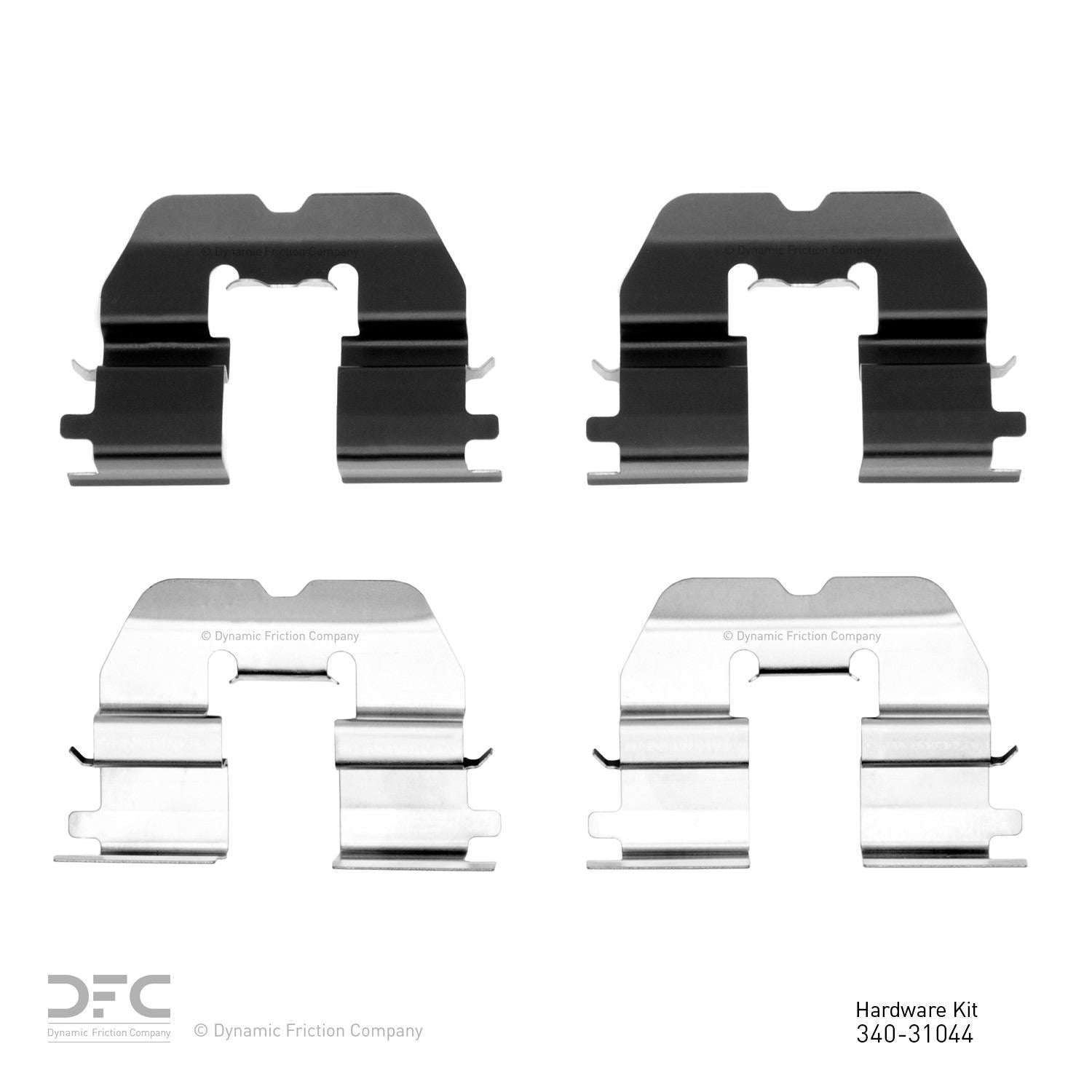 Dynamic Friction Company Disc Brake Hardware Kit  top view frsport 340-31044