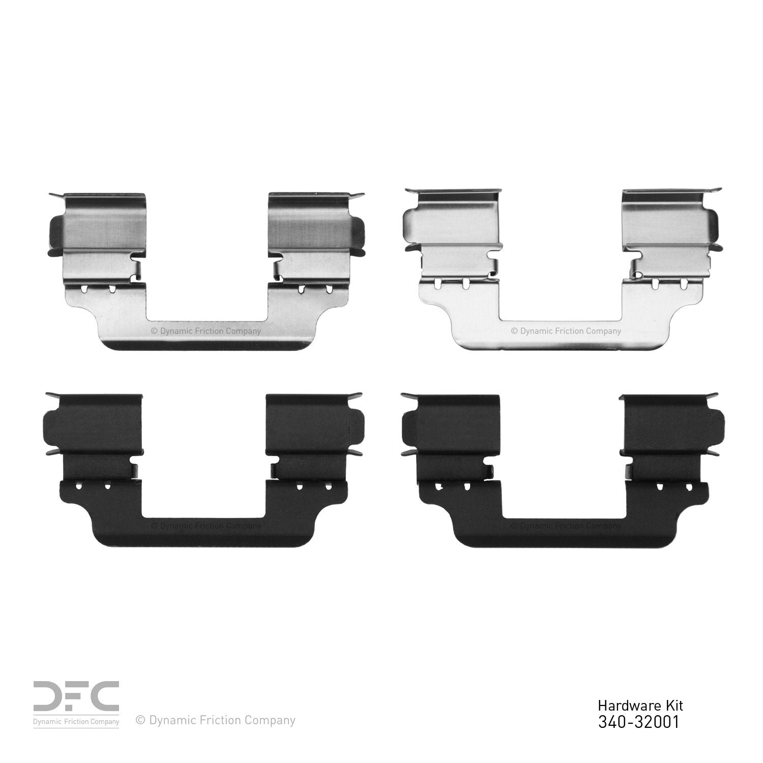 Dynamic Friction Company Disc Brake Hardware Kit  top view frsport 340-32001