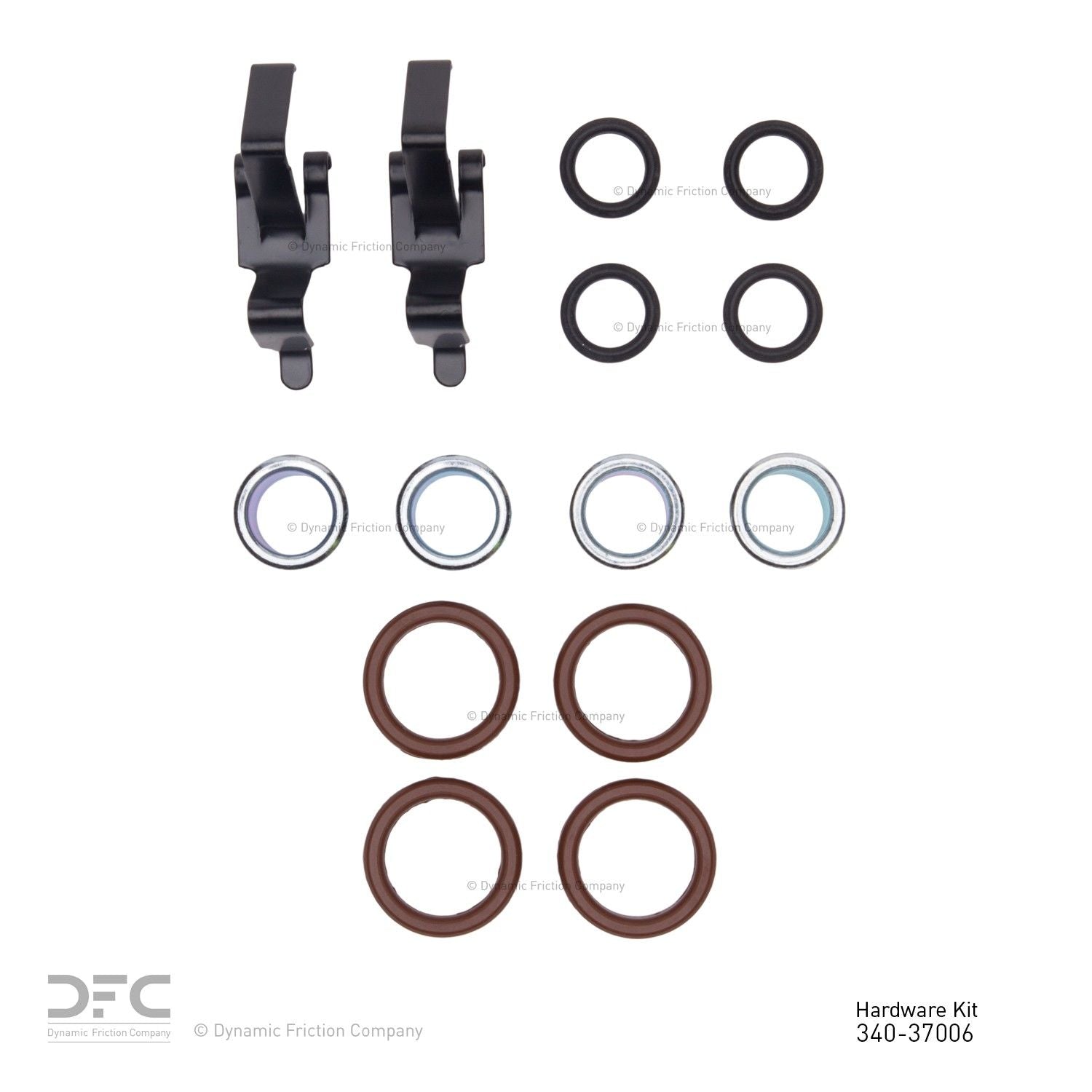 Dynamic Friction Company Disc Brake Hardware Kit  top view frsport 340-37006