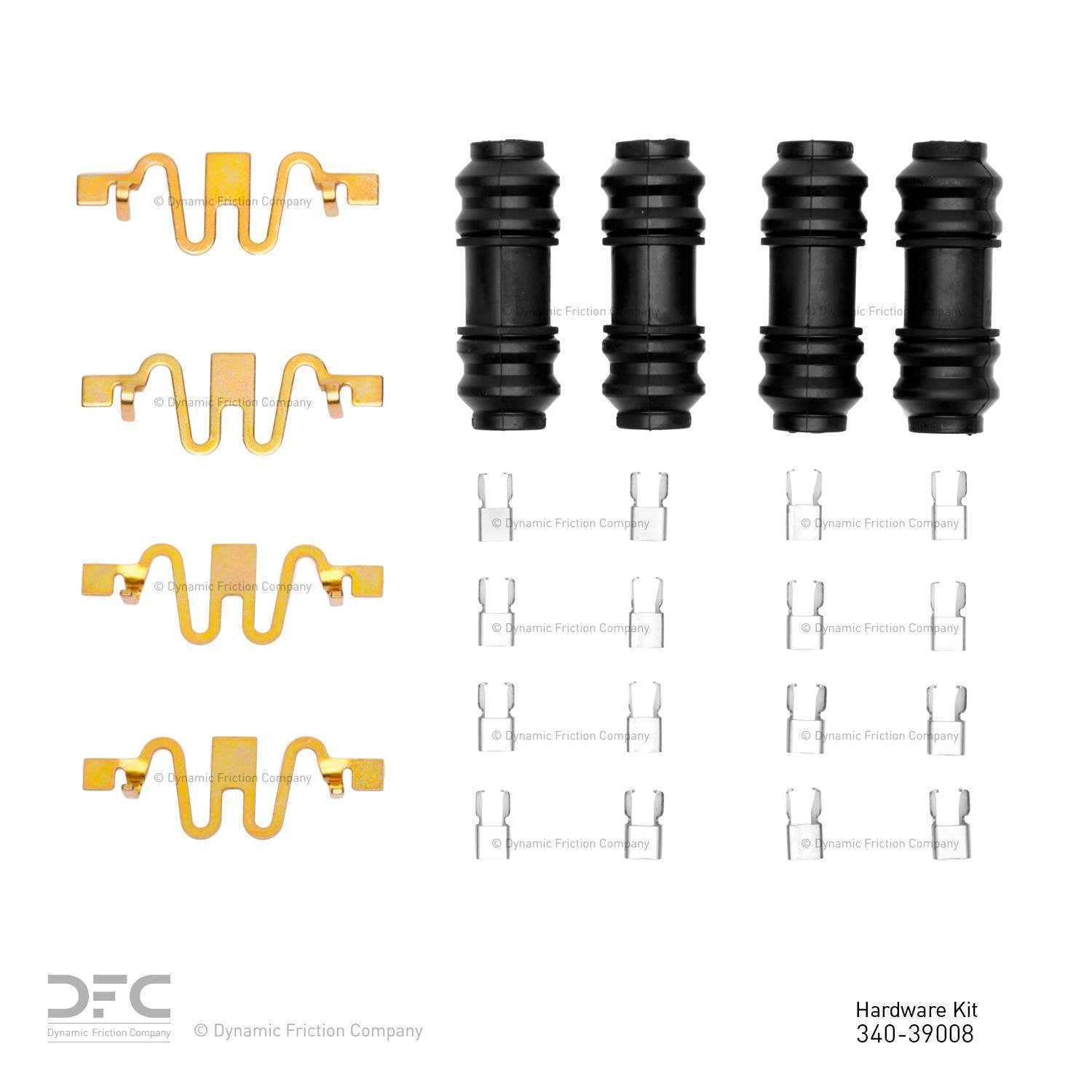 Dynamic Friction Company Disc Brake Hardware Kit  top view frsport 340-39008