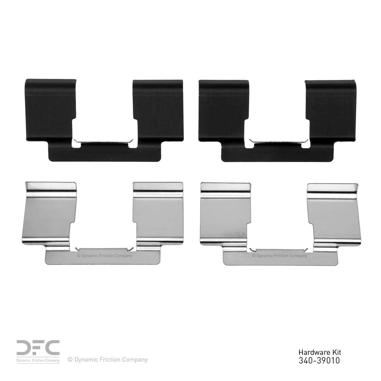 Dynamic Friction Company Disc Brake Hardware Kit  top view frsport 340-39010