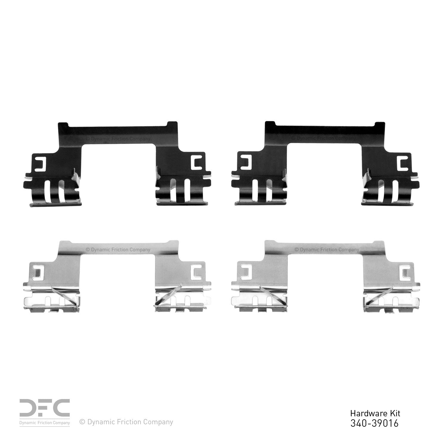 Dynamic Friction Company Disc Brake Hardware Kit  top view frsport 340-39016